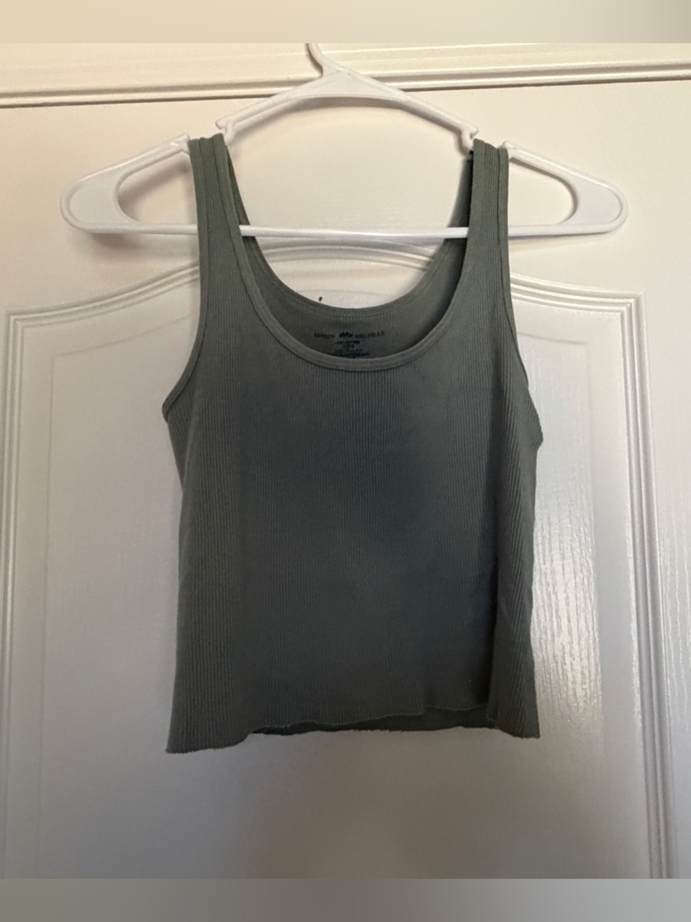 Brandy Melville Ribbed Tank Top - Olive